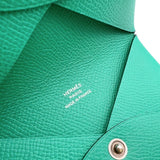 エルメス HERMES カルヴィ U刻印　(2022年製) グリーン ヴォーエプソン ユニセックス カードケース