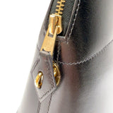 エルメス HERMES ボリード31 □F刻印　(2002年製) ブラック　ゴールド金具 ボックスカーフ レディース ハンドバッグ