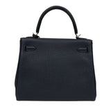 エルメス HERMES ケリー25 内縫い Z刻印　(2021年製) ブルーニュイ シルバー金具 トリヨンクレマンス レディース ハンドバッグ