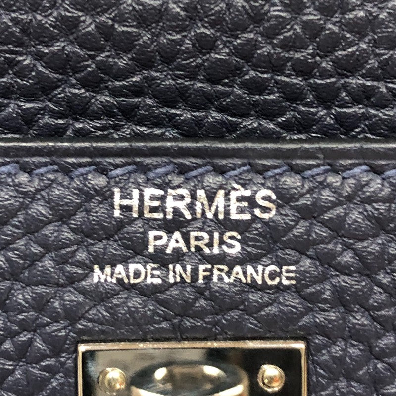エルメス HERMES ケリー25 内縫い Z刻印　(2021年製) ブルーニュイ シルバー金具 トリヨンクレマンス レディース ハンドバッグ