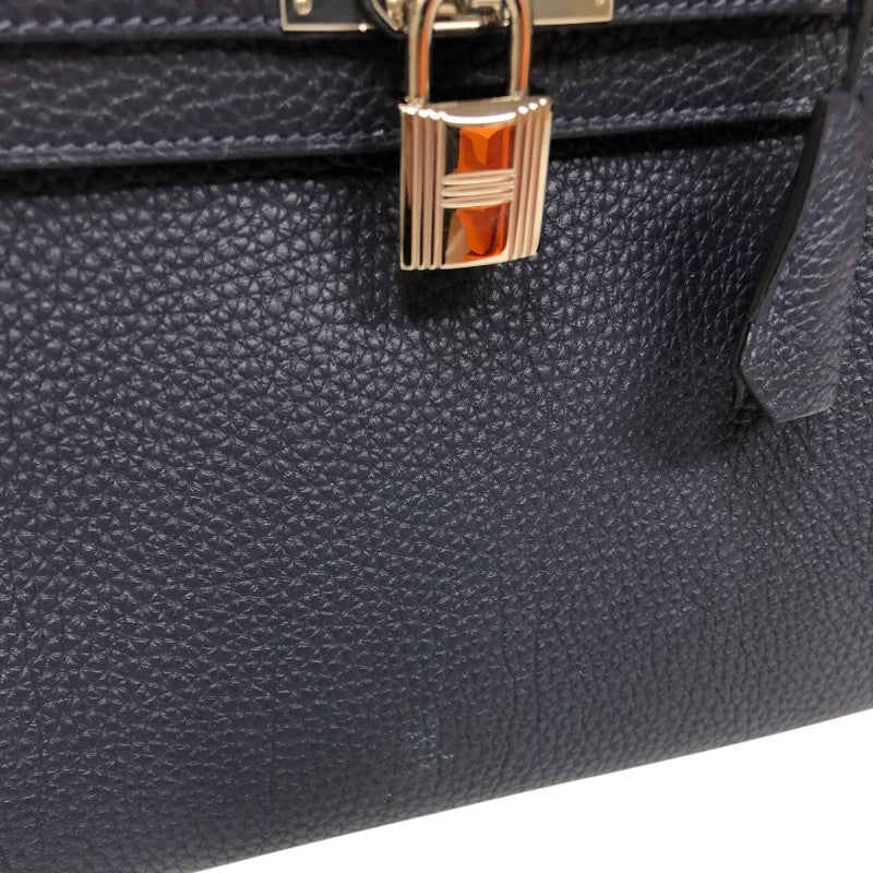 エルメス HERMES ケリー25 内縫い Z刻印　(2021年製) ブルーニュイ シルバー金具 トリヨンクレマンス レディース ハンドバッグ