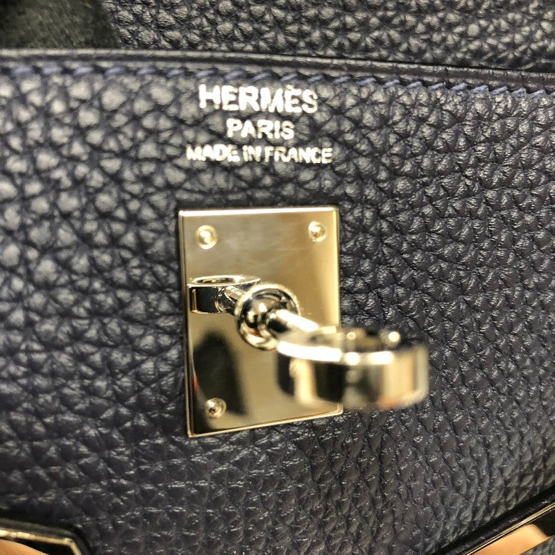エルメス HERMES ケリー25 内縫い Z刻印　(2021年製) ブルーニュイ シルバー金具 トリヨンクレマンス レディース ハンドバッグ