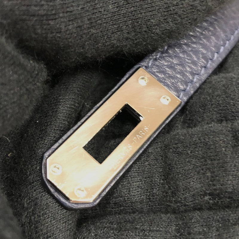 エルメス HERMES ケリー25 内縫い Z刻印　(2021年製) ブルーニュイ シルバー金具 トリヨンクレマンス レディース ハンドバッグ