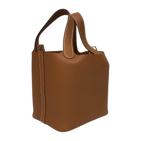 エルメス HERMES ピコタンロックPM B刻 ゴールド ゴールド金具 トリヨン レディース ハンドバッグ