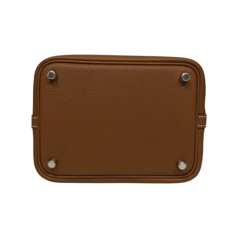 エルメス HERMES ピコタンロックPM B刻 ゴールド ゴールド金具 トリヨン レディース ハンドバッグ