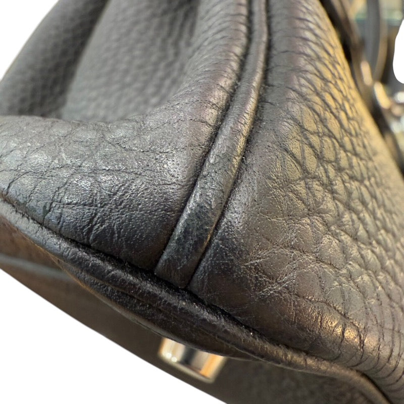 エルメス HERMES バーキン30 T刻印 ブラック　シルバー金具 トゴ レディース ハンドバッグ