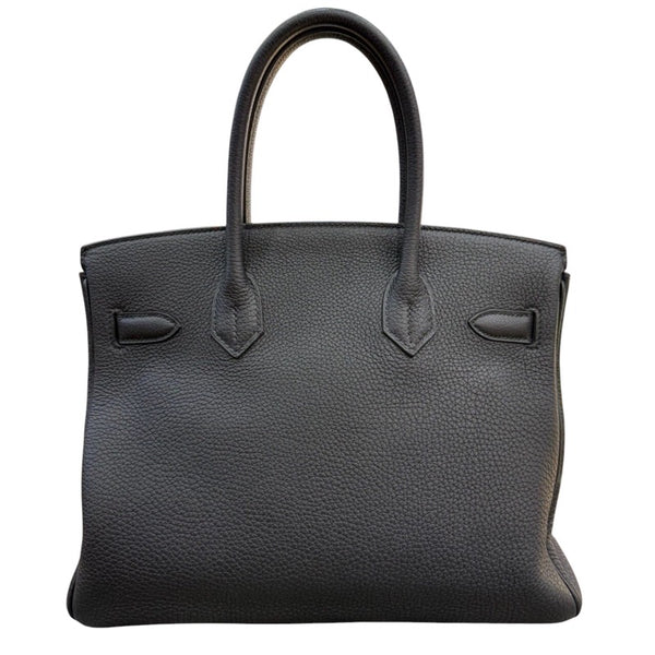 エルメス HERMES バーキン30 T刻印 ブラック　シルバー金具 トゴ レディース ハンドバッグ