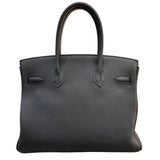 エルメス HERMES バーキン30 T刻印 ブラック　シルバー金具 トゴ レディース ハンドバッグ