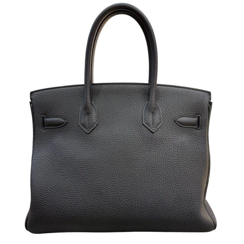 エルメス HERMES バーキン30 T刻印 ブラック　シルバー金具 トゴ レディース ハンドバッグ