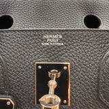 エルメス HERMES バーキン30 T刻印 ブラック　シルバー金具 トゴ レディース ハンドバッグ