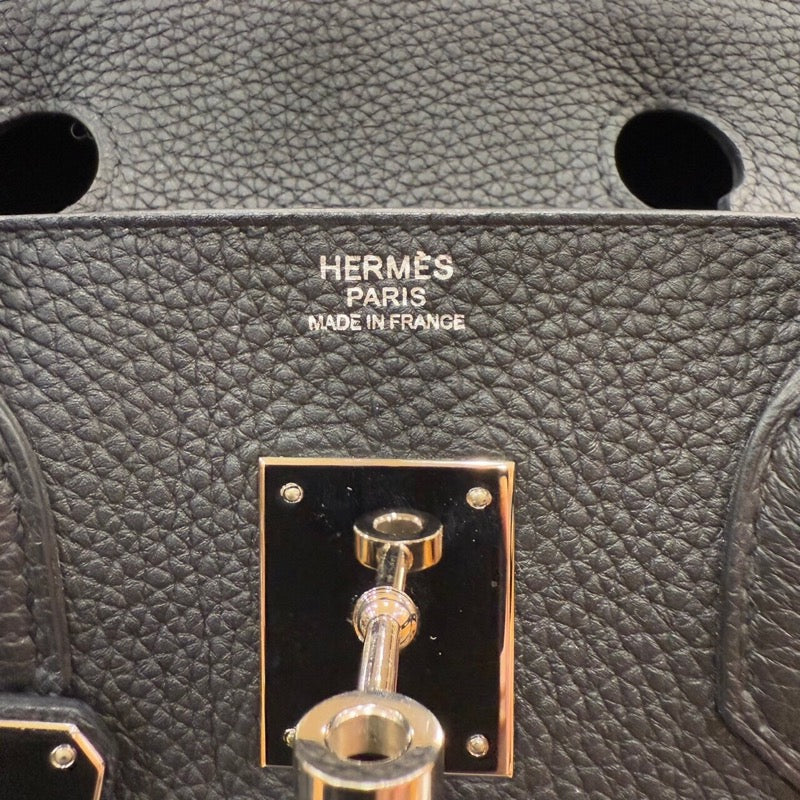 エルメス HERMES バーキン30 T刻印 ブラック　シルバー金具 トゴ レディース ハンドバッグ