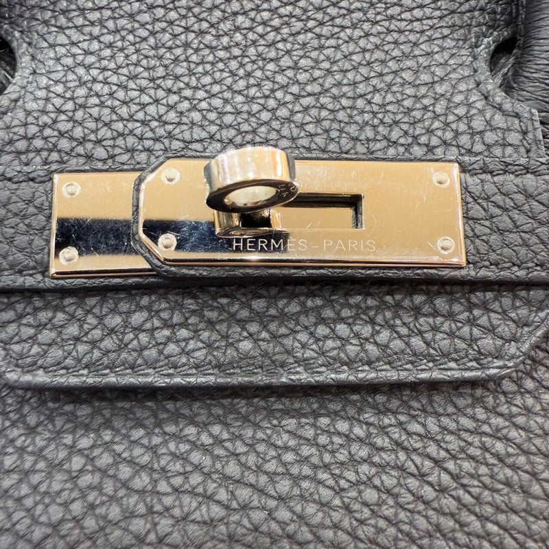 エルメス HERMES バーキン30 T刻印 ブラック　シルバー金具 トゴ レディース ハンドバッグ