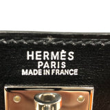 エルメス HERMES ケリー32 □D刻 ブラック シルバー金具 ボックスカーフ レディース ハンドバッグ