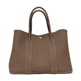 エルメス HERMES ガーデンパーティPM C刻 エトゥープ シルバー金具 ネゴンダ レディース トートバッグ