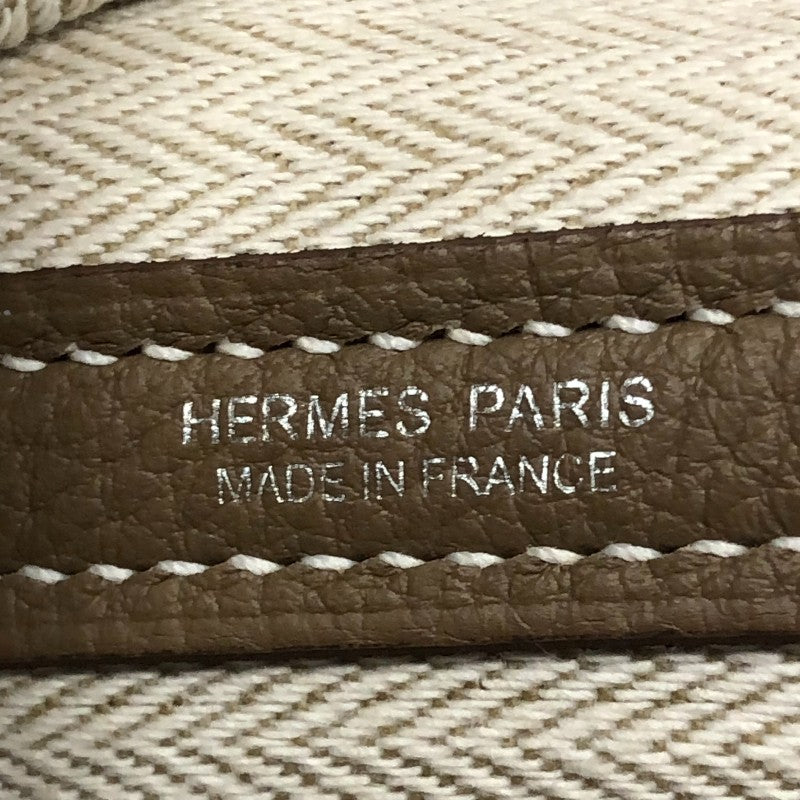エルメス HERMES ガーデンパーティPM C刻 エトゥープ シルバー金具 ネゴンダ レディース トートバッグ