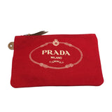 プラダ PRADA カナパバケツトート レッド キャンバス レディース ショルダーバッグ