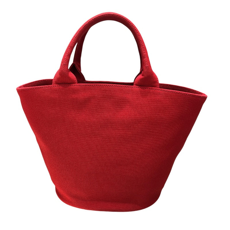 プラダ PRADA カナパバケツトート レッド キャンバス レディース ショルダーバッグ