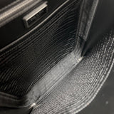 プラダ PRADA サフィアーノ　バックパック ブラック　シルバー金具 サフィアーノレザー メンズ リュック・デイパック