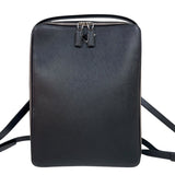 プラダ PRADA サフィアーノ　バックパック ブラック　シルバー金具 サフィアーノレザー メンズ リュック・デイパック