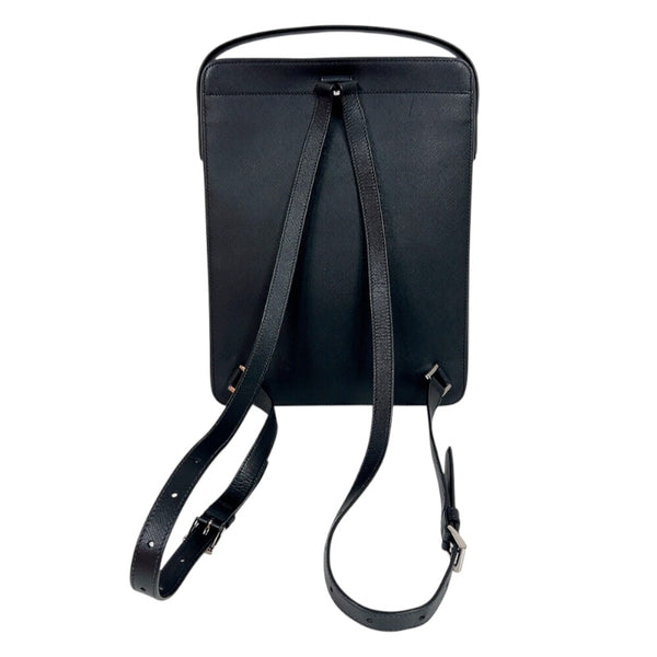 プラダ PRADA サフィアーノ　バックパック ブラック　シルバー金具 サフィアーノレザー メンズ リュック・デイパック