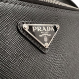 プラダ PRADA サフィアーノ　バックパック ブラック　シルバー金具 サフィアーノレザー メンズ リュック・デイパック