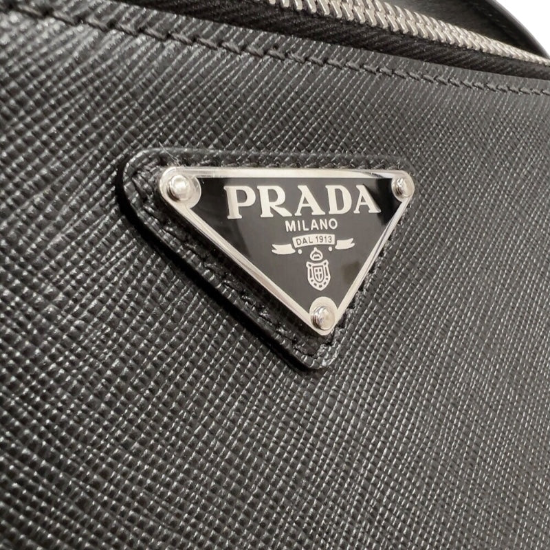 プラダ PRADA サフィアーノ　バックパック ブラック　シルバー金具 サフィアーノレザー メンズ リュック・デイパック