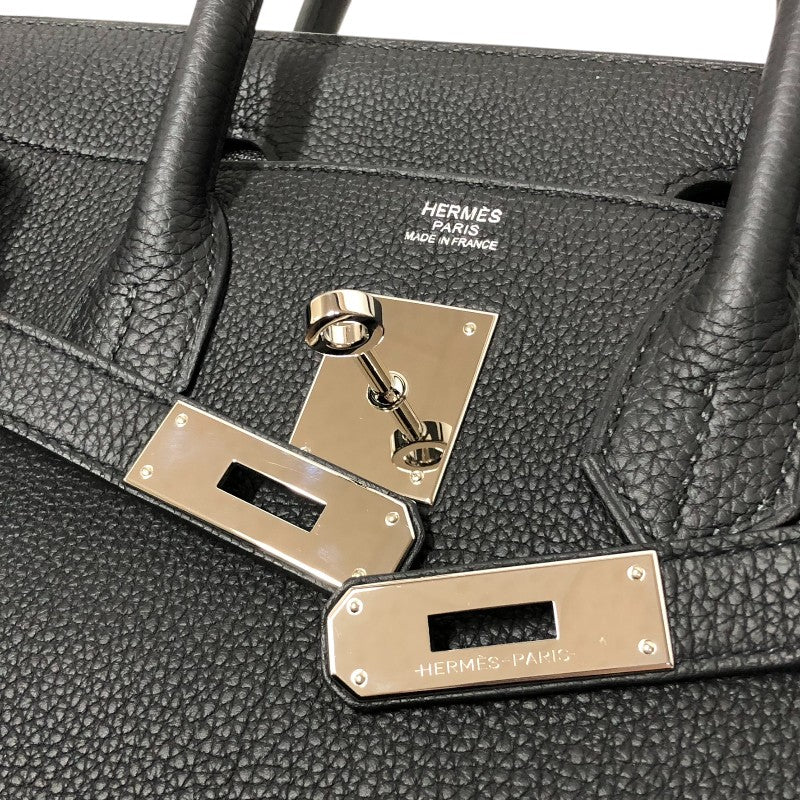 エルメス HERMES バーキン30 B刻印 ブラック シルバー金具 トゴ レディース ハンドバッグ