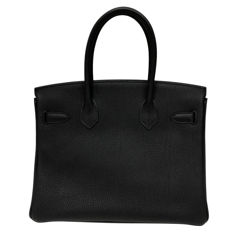 エルメス HERMES バーキン30 B刻印 ブラック シルバー金具 トゴ レディース ハンドバッグ