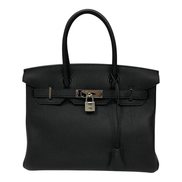 エルメス HERMES バーキン30 B刻印 ブラック シルバー金具 トゴ レディース ハンドバッグ