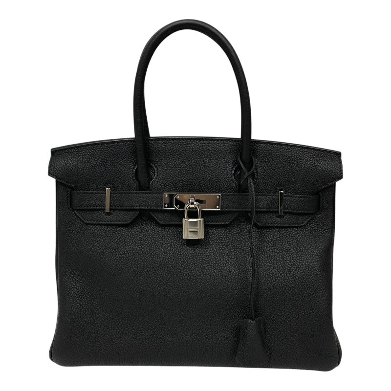エルメス HERMES バーキン30 B刻印 ブラック シルバー金具 トゴ レディース ハンドバッグ