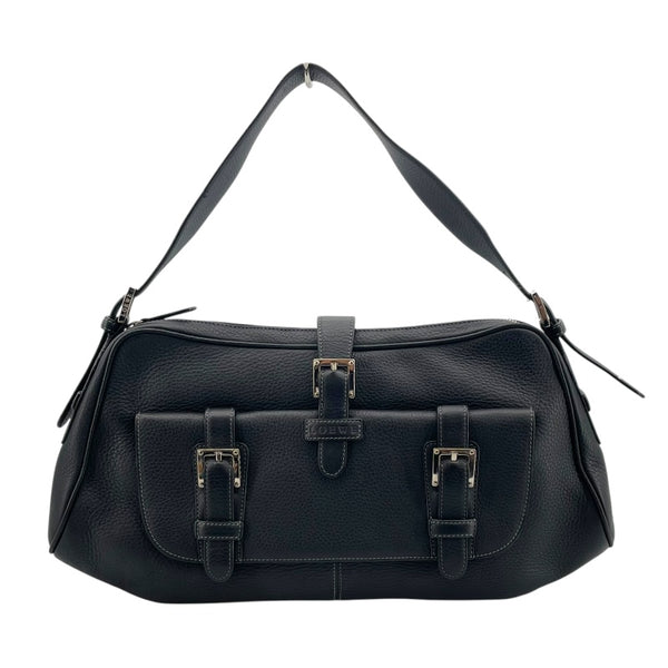 ロエベ LOEWE ワンショルダーバッグ ブラック レザー レディース ショルダーバッグ
