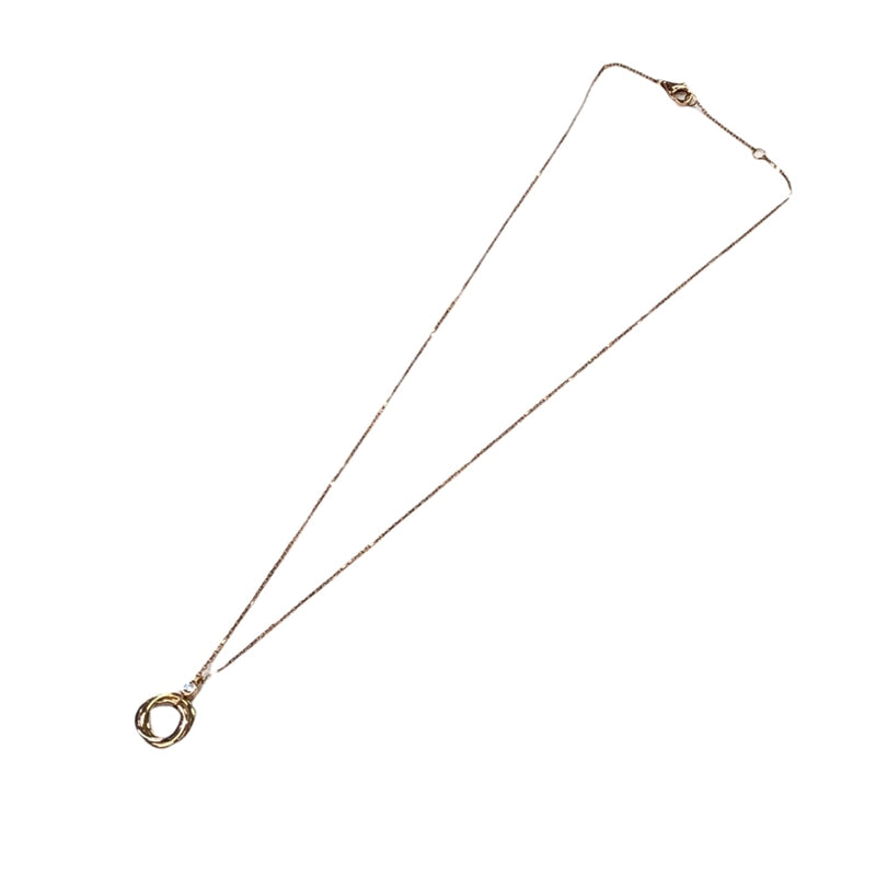 カルティエ Cartier トリニティ 1Pダイヤ ネックレス K18YG/K18PG/K18WG ダイヤモンド ジュエリー