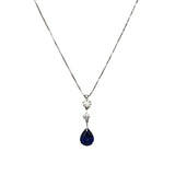 タサキ TASAKI ネックレス K18WG/ダイヤモンド/ブルーサファイア ジュエリー