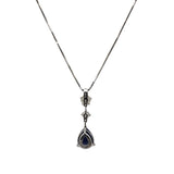 タサキ TASAKI ネックレス K18WG/ダイヤモンド/ブルーサファイア ジュエリー