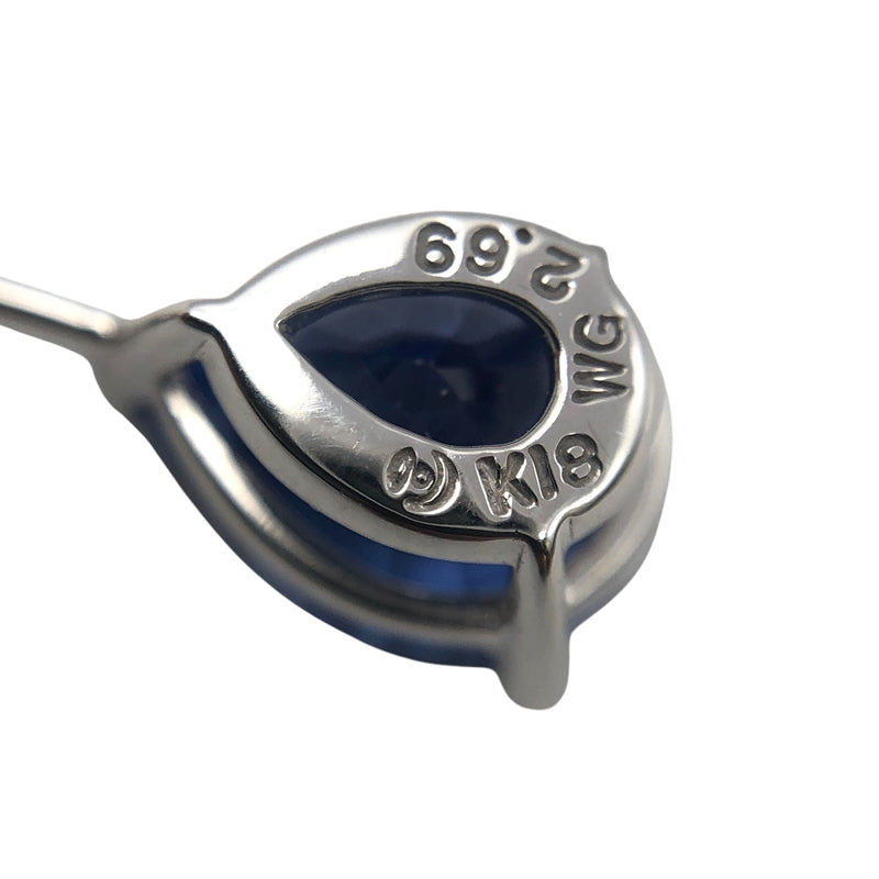 タサキ TASAKI ネックレス K18WG/ダイヤモンド/ブルーサファイア ジュエリー