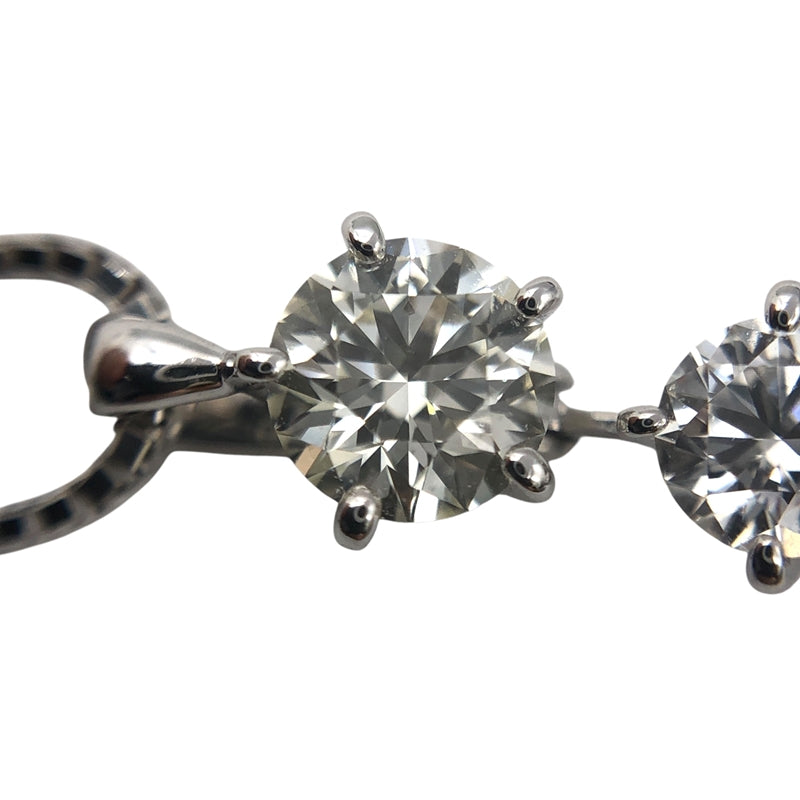 タサキ TASAKI ネックレス K18WG/ダイヤモンド/ブルーサファイア ジュエリー