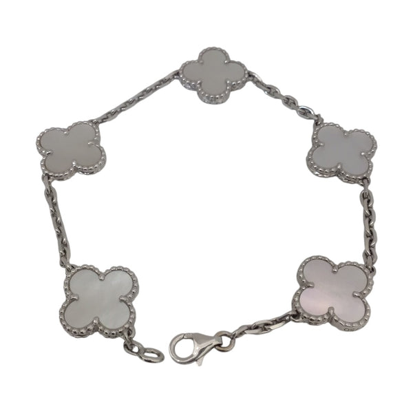 ヴァンクリーフ＆アーペル Van Cleef & Arpels ヴィンテージアルハンブラ 5Pブレス ホワイトゴールド 750 ジュエリー
