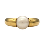 カルティエ Cartier ぺルラ パールリング #48 K18YG パール ジュエリー