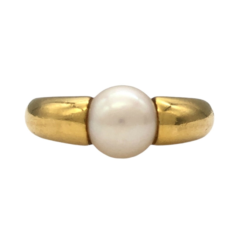 カルティエ Cartier ぺルラ パールリング #48 K18YG パール ジュエリー