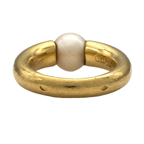 カルティエ Cartier ぺルラ パールリング #48 K18YG パール ジュエリー