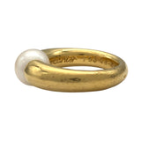 カルティエ Cartier ぺルラ パールリング #48 K18YG パール ジュエリー