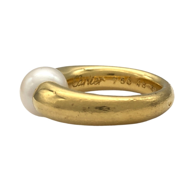 カルティエ Cartier ぺルラ パールリング #48 K18YG パール ジュエリー