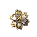 ヴァンクリーフ＆アーペル Van Cleef & Arpels ローズド ノエル ブローチ ミディアム K18YG/MOP/ダイヤモンド ジュエリー
