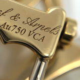 ヴァンクリーフ＆アーペル Van Cleef & Arpels ローズド ノエル ブローチ ミディアム K18YG/MOP/ダイヤモンド ジュエリー
