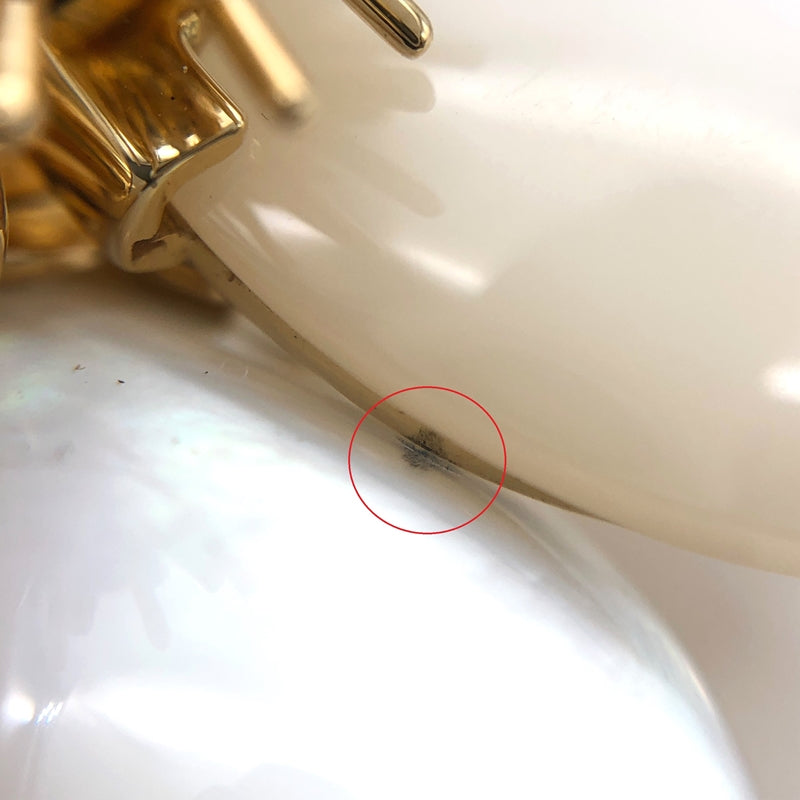 ヴァンクリーフ＆アーペル Van Cleef & Arpels ローズド ノエル ブローチ ミディアム K18YG/MOP/ダイヤモンド ジュエリー