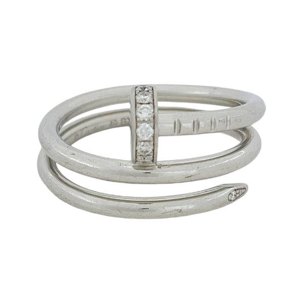 カルティエ Cartier ジュスト アン クル ダイヤモンドリング K18WG ダイヤモンド ジュエリー
