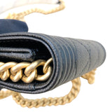 シャネル CHANEL ボーイシャネル チェーンコインパース AP2206 ブラック　ゴールド金具 キャビア レディース コインケース