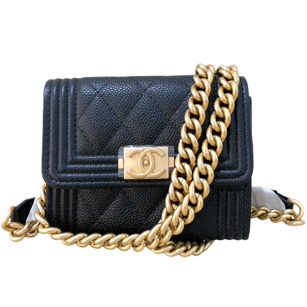 シャネル CHANEL ボーイシャネル チェーンコインパース AP2206
