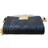シャネル CHANEL ボーイシャネル チェーンコインパース AP2206 ブラック　ゴールド金具 キャビア レディース コインケース