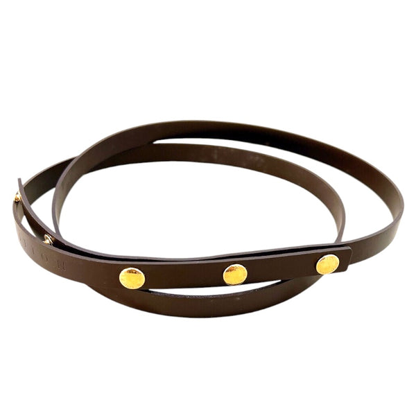 ルイ・ヴィトン LOUIS VUITTON ストラップ ブラウン レザー レディース ストラップ